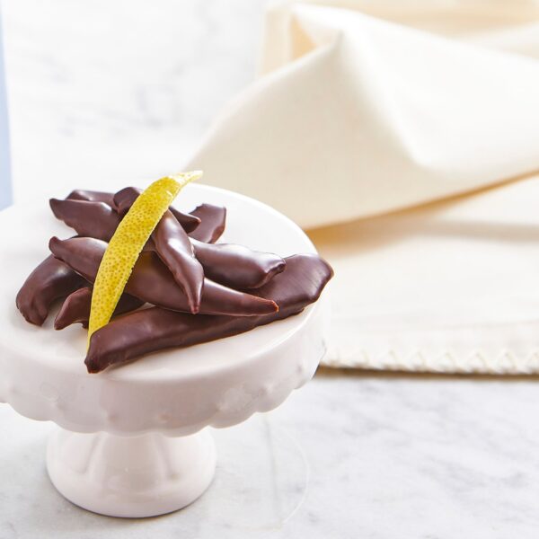 Scorzette cioccolato e limone.