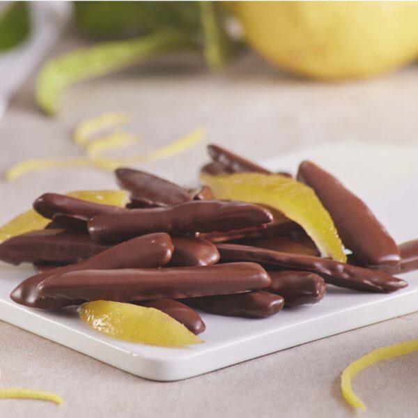 Scorzette cioccolato e limone.