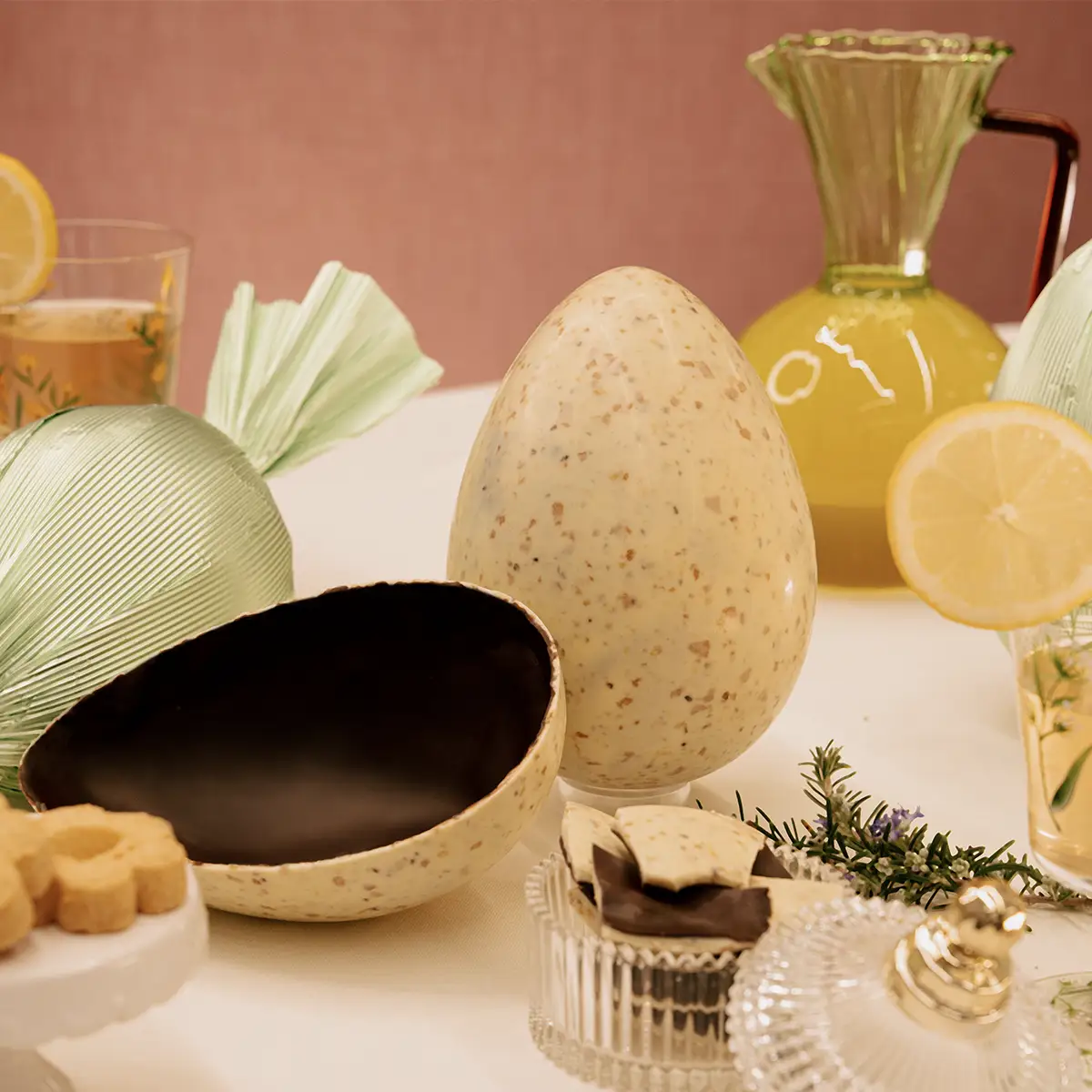 Uovo di Cioccolato fondente 70% Limone e Rosmarino - immagine 2