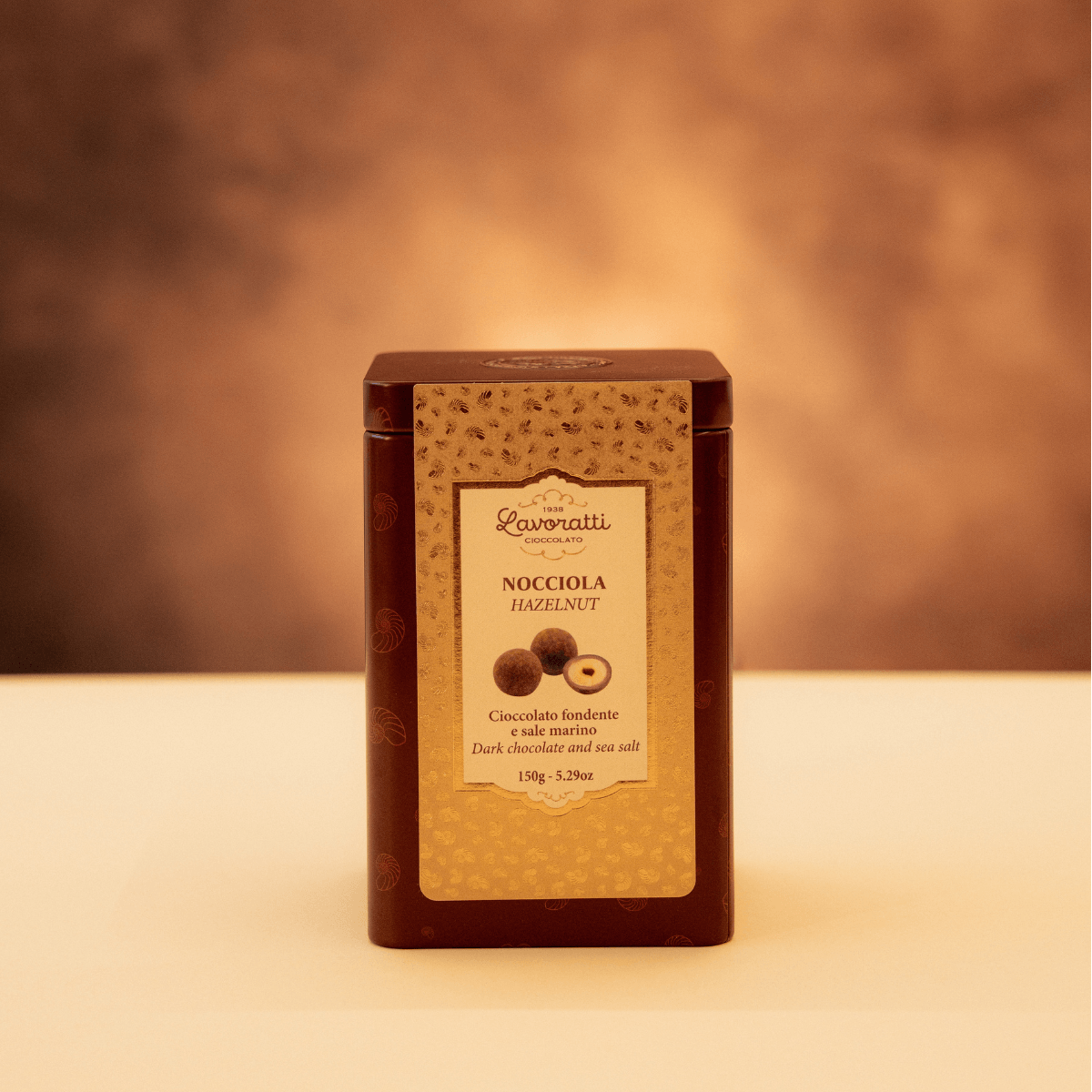 Drageés Nocciole ricoperte di cioccolato fondente e Sale Marino 150g